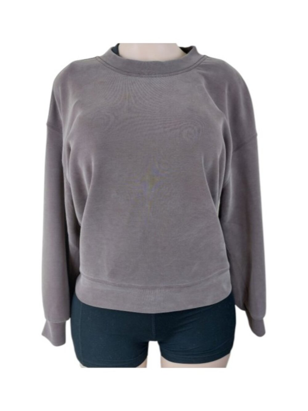 Lululemon Women's Dusty Purple Soft Perfectly Oversized Crop Sweatshirt Size 4